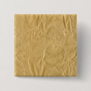 Bóton Quadrado 5.08cm Textura de cartão amassada