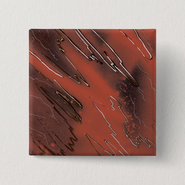 Bóton Quadrado 5.08cm Textura meteorológica (Frente)