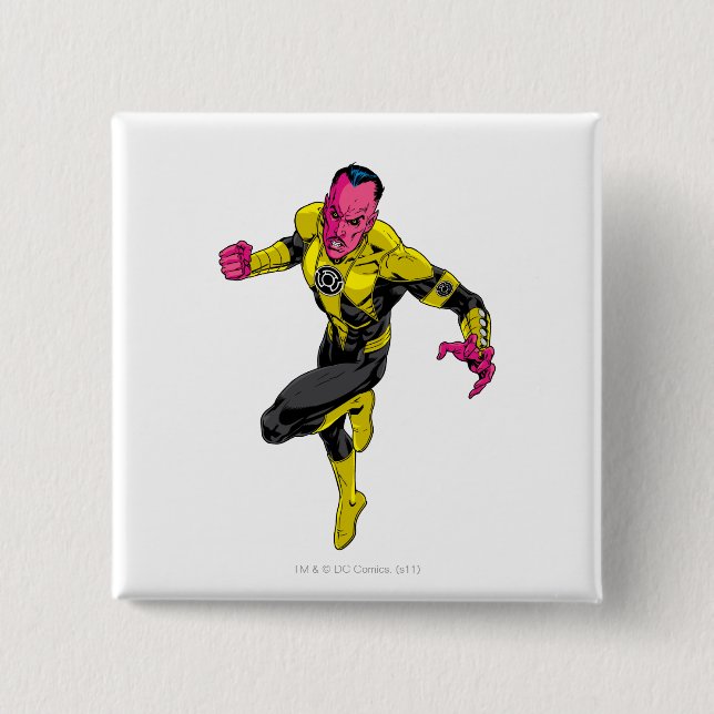 Bóton Quadrado 5.08cm Thaal Sinestro 1 (Frente)