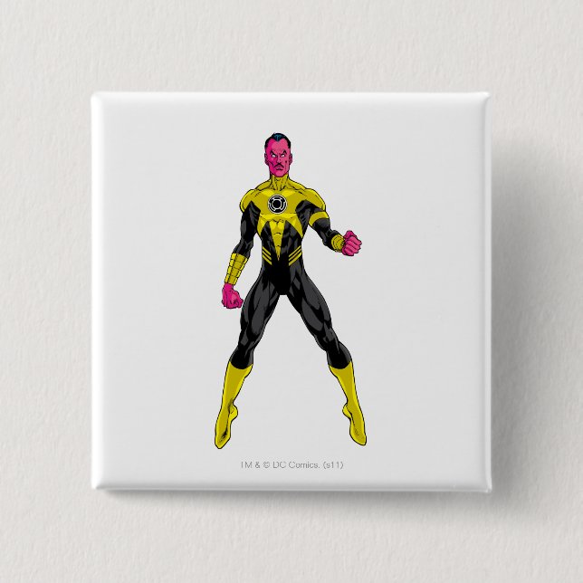 Bóton Quadrado 5.08cm Thaal Sinestro 4 (Frente)