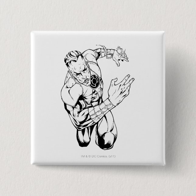 Bóton Quadrado 5.08cm Thaal Sinestro 9 (Frente)