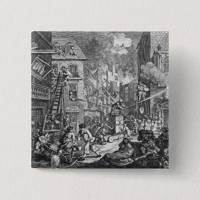 Bóton Quadrado 5.08cm The Times, placa mim, 1762 (Frente)