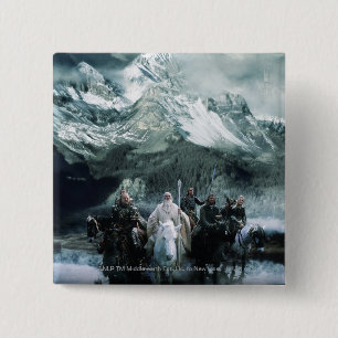 Bóton Quadrado 5.08cm Theoden e a Fellowship