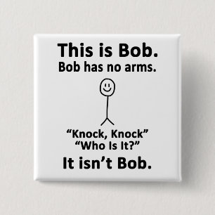 Bóton Quadrado 5.08cm This is Bob