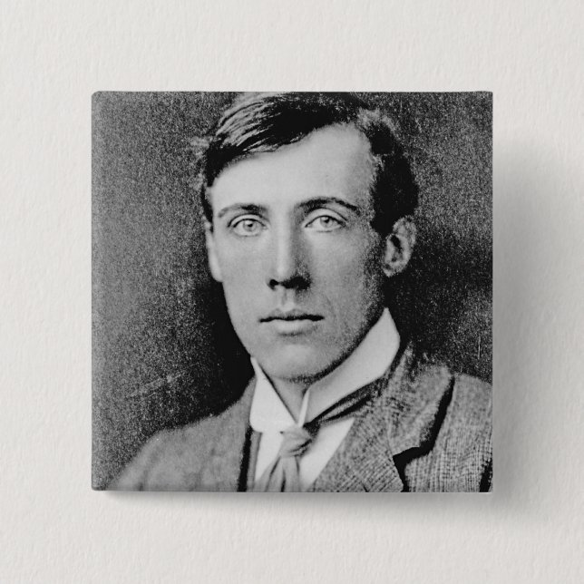 Bóton Quadrado 5.08cm Thoby Stephen, c.1902 (Frente)