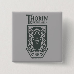 Bóton Quadrado 5.08cm THORIN OAKENSHIELD™ - Símbolo de blindagem