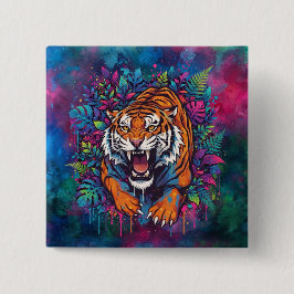 Bóton Quadrado 5.08cm Tigre