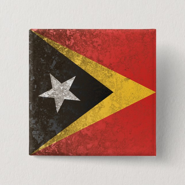 Bóton Quadrado 5.08cm Timor Leste (Frente)