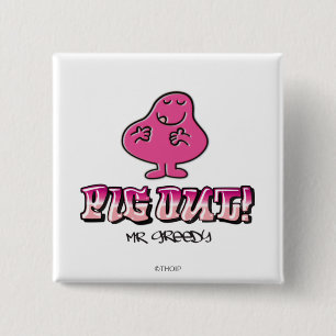 Bóton Quadrado 5.08cm Tire O Porco!