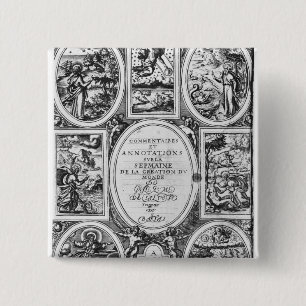 Bóton Quadrado 5.08cm Titlepage 'de Commentaires e de Annotations�