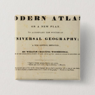 Bóton Quadrado 5.08cm Título Página Atlas Moderno