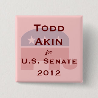 Bóton Quadrado 5.08cm Todd aparentado para o botão do Senado dos E.U.