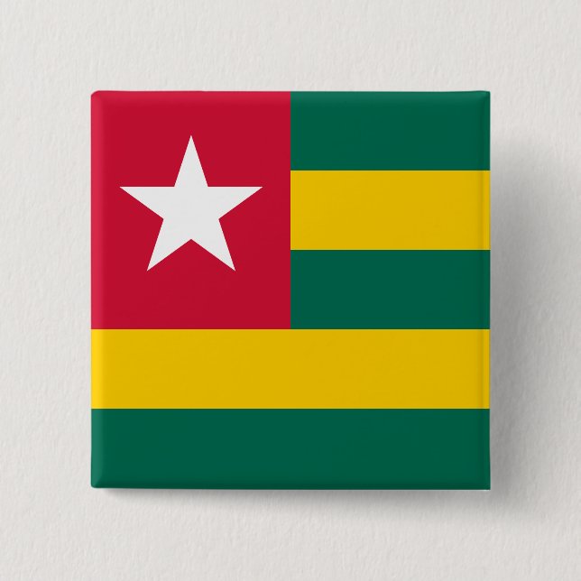 Bóton Quadrado 5.08cm Togo (Frente)