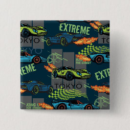 Bóton Quadrado 5.08cm Tokyo Street Racing Pattern