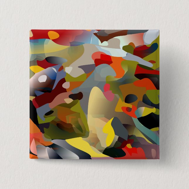 Bóton Quadrado 5.08cm 'tomando liberdades' - Botão Quadrado de 2" (Frente)