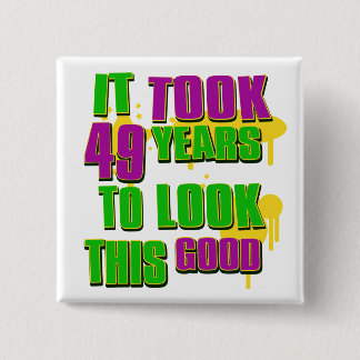 Bóton Quadrado 5.08cm Tomou 49 anos para olhar este bom