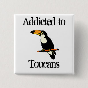 Bóton Quadrado 5.08cm Toucans