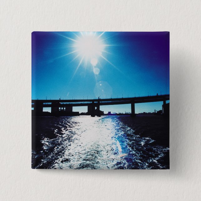 Bóton Quadrado 5.08cm Toyko, Japão (Frente)