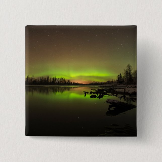 Bóton Quadrado 5.08cm Tranquil Aurora (Frente)