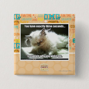 Bóton Quadrado 5.08cm Três segundos