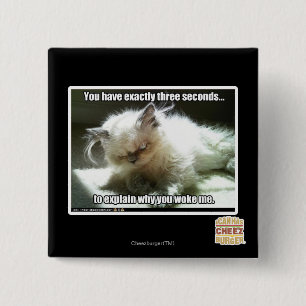 Bóton Quadrado 5.08cm Três segundos