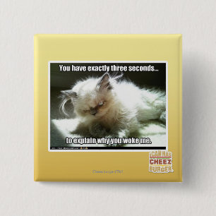 Bóton Quadrado 5.08cm Três segundos