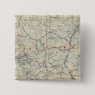 Bóton Quadrado 5.08cm Trilhos Automáticos de 1925 para Rand McNally