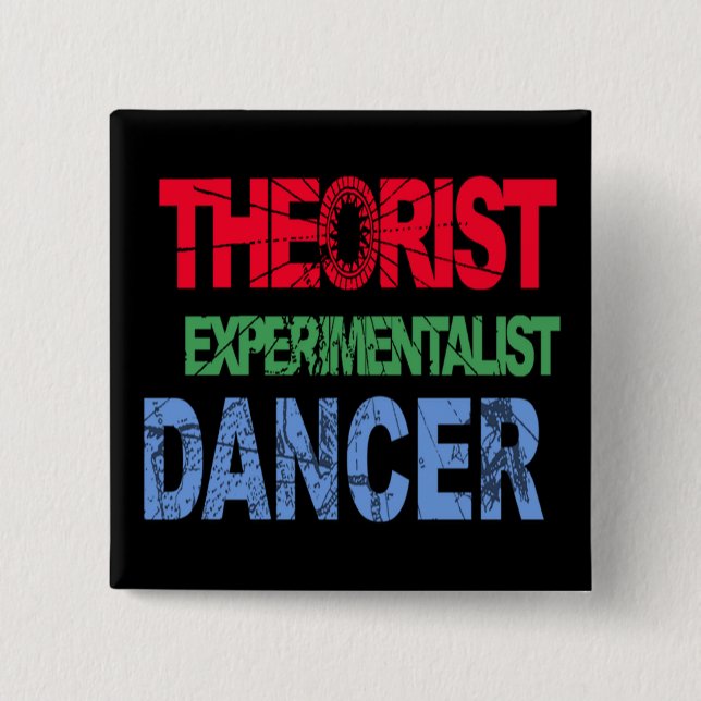 Bóton Quadrado 5.08cm Tripla Ameaça (Frente)