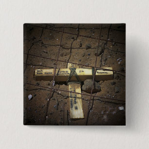 Bóton Quadrado 5.08cm Tripulação de reparo de estradas faz cruzamento