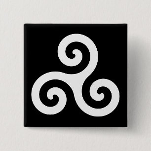 Bóton Quadrado 5.08cm Triskelion