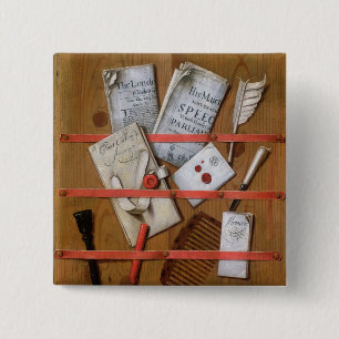 Bóton Quadrado 5.08cm Trompe - l ' oeil, 1702