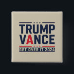 Bóton Quadrado 5.08cm Trump venceu 2024 Presidente Eleitoral Trump Vance<br><div class="desc">Trump venceu 2024 Presidente Eleitoral Trump Won</div>