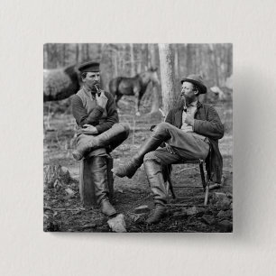 Bóton Quadrado 5.08cm Tubulações da guerra civil, 1864