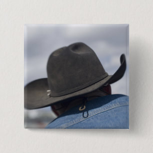 Bóton Quadrado 5.08cm Tucson, Arizona. Chapéus de cowboy em uso no