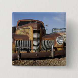 Bóton Quadrado 5.08cm Tucumcari, New mexico, os Estados Unidos. Rota 66.