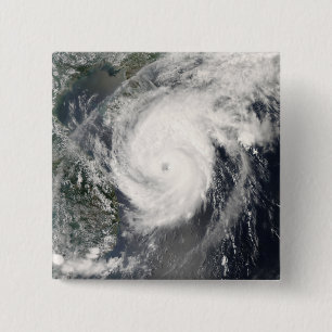 Bóton Quadrado 5.08cm Tufão Neoguri que aproxima China 2