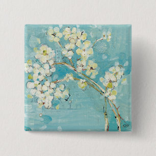 Bóton Quadrado 5.08cm Turquesa viva