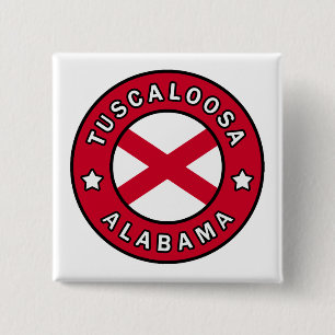 Bóton Quadrado 5.08cm Tuscaloosa Alabama