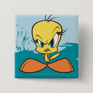 Bóton Quadrado 5.08cm Tweety