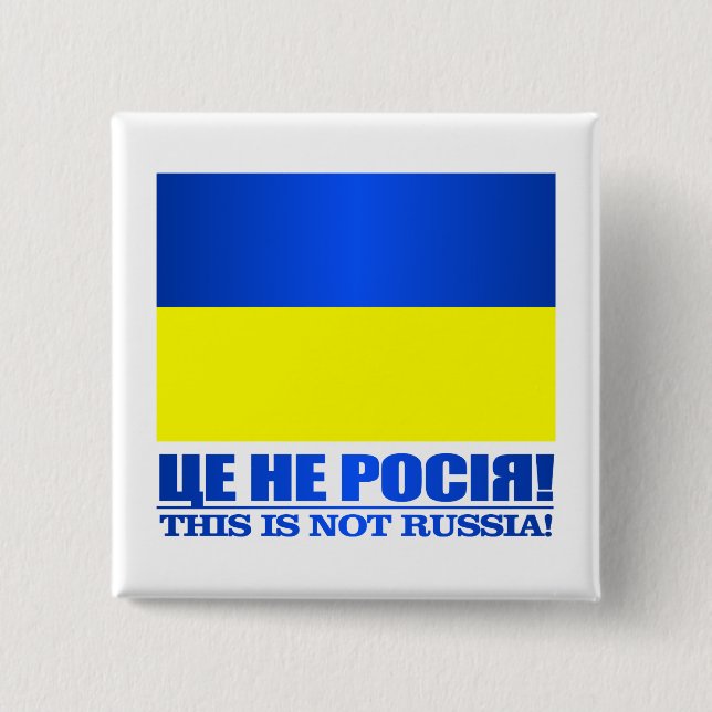 Bóton Quadrado 5.08cm Ucrânia ( (Frente)