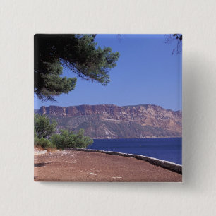 Bóton Quadrado 5.08cm UE, França, Provença, Cassis