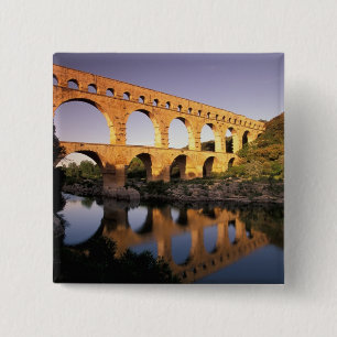 Bóton Quadrado 5.08cm UE, França, Provença, Gard, Pont du Gard.