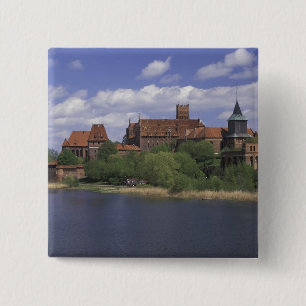 Bóton Quadrado 5.08cm UE, Polônia, Pomerânia, Malbork. Europa's