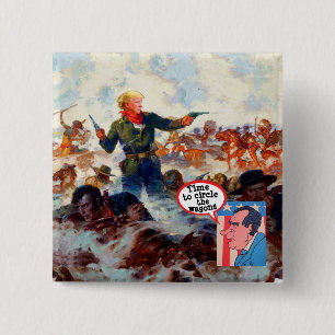 Bóton Quadrado 5.08cm Última Posição de Trump