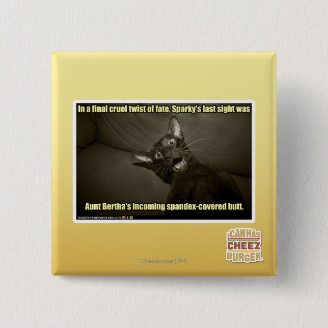 Bóton Quadrado 5.08cm Última vista Sparky (Frente)