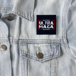Bóton Quadrado 5.08cm Ultra MAGA | Republicanos de 2024 para o President