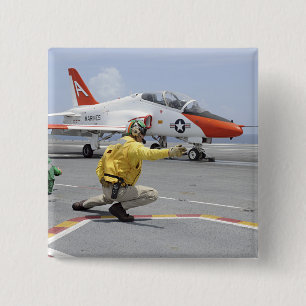 Bóton Quadrado 5.08cm Um atirador a bordo do porta-aviões