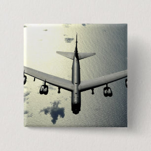 Bóton Quadrado 5.08cm Um B-52 Stratofortress em vôo 2