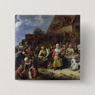 Bóton Quadrado 5.08cm Um banquete da vila
