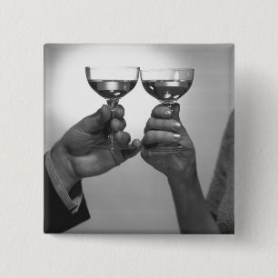 Bóton Quadrado 5.08cm Um brinde